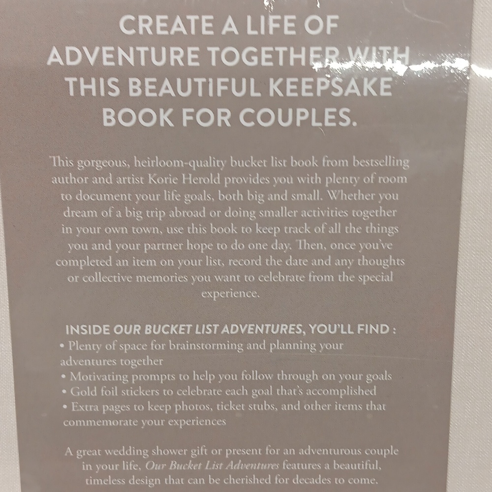 Our Bucket List Hardcover SEALED NWT - Picture 3 of 3